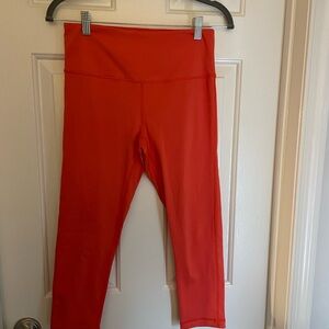 Zella Orange Cropped Leggings